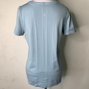 Lululemon Women's Light Blue Short Sleeve T Shirt Size 4